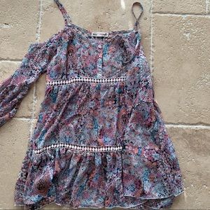 Floral Lace See-Through Bathing Suit Coverup